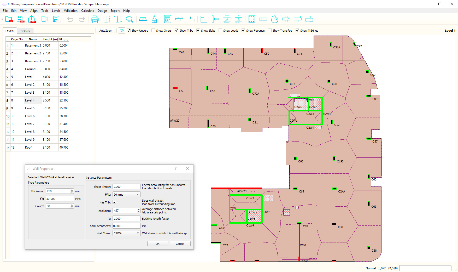 Tributary area generation in Tribli